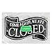 Wooden Double Sided Store Open and Closed Signs for Store Business or Home (Black)