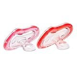 Munchkin Latch Lightweight Infant Orthodontic Pacifier, Red/Pink, 3+ Months, 2 Count
