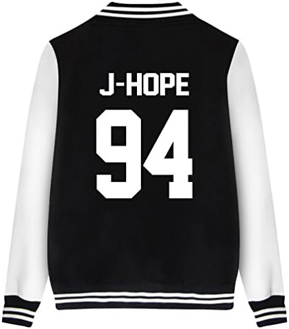 Pink Peri Kpop BTS Varsity Baseball Jacket Monster Jin Suga JIMIN V Sweater