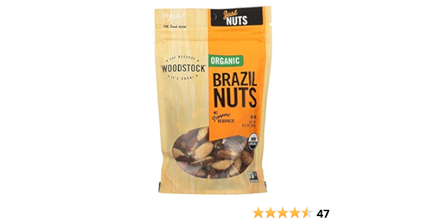 Amazon Com Woodstock Farms Brazil Nuts 8 5 Oz Grocery Gourmet Food