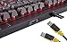 Corsair CH-9000088-NA STRAFE Mechanical Gaming Keyboard - Red LED Backlit - USB Passthrough - Linear and Quiet - Cherry MX Red Switch