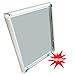 Aluminum Snap Frame for Poster 11 x 17 Inches, 25mm Profile, Color Silver