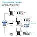 WiFi Range Extender Repeater, Latest 5GHz & 2.4GHz Dual Band 1200Mbps WiFi Repeater Wireless Signal Booster, 360 Degree Full Coverage WiFi Extender Signal Amplifier (300Mbps)