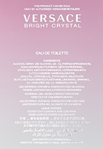 Versace Bright Crystal By Gianni Versace For Women, Eau De Toilette Spray, 1-Ounce Bottle