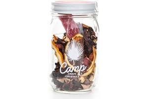 CAMP CRAFT COCKTAILS Camp Craft Cocktail Mix - Hibiscus Lemonade | Premium Drink Mixer Infusion Kit with Dehydrated Fruit, Herbs and Vegan Sugar | 16 oz Glass Jar Mixer for Cocktails, Margaritas, and Mocktails - Serves 8