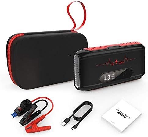 ポータブルカーバッテリージャンプスターター1600a始動装置電源銀行カーブースタースターターバッテリー救急車の