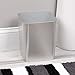 mDesign Square Shatter-Resistant Plastic Small Trash Can Wastebasket, Garbage Container Bin for Bathrooms, Powder Rooms, Kitchens, Home Offices - Brushed Finish