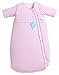 LETTAS Baby Girls Cotton Removable Long Sleeve Zip up Sleeping Bag Thicken Autumn Winter Pink (12-24 Months,M)