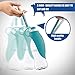 perpets Portable Dog Water Bottles,Reversible & Lightweight Travel Pet Water Dispenser with Expandable Silicone Flip-Up Leaf,Made of Food-Grade Silicone 20 OZ (Blue)