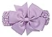 Wehous 8 Pcs Baby Girl's Headbands Turban Chiffon Hairband for Newborn and Children Pink