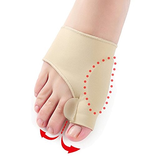 CTKcom Comprehensive Bunion Corrector & Bunion Pain Relief & Bunion Protector Sleeves with Gel Toe Separators Spacers Straightener and Spreader, 1 Pair