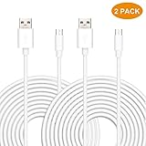 WildHD 2Pack 16.5FT USB Power Extension Cable for Wireless Home Security Camera,WyzeCam,Yi Camera,Net Cam,Netvue,Arlo Q Cam,Blink Camera,Furbo Dog Camera,Amazon Cloud Cam,Oculus Go(USB Cable) ...