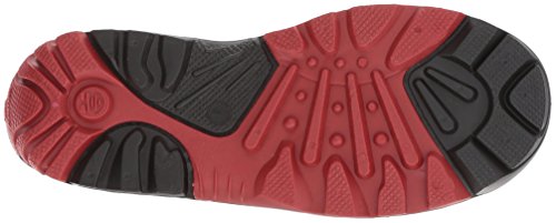 Kamik Boys' Waterbugwide Snow Boot, Charcoal/Red, 8 Wide US Toddler