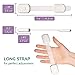 Baby Proofing Safety Cabinet Locks - Child Proof Latches for Drawer Cupboard Dresser Doors Closet Oven Refrigerator - Adjustable Childproof Straps by Oxlay - White - 6 Pack