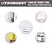 Strongest Wall Door Handle Stopper Set. 5 Pieces of White Silicone Door Knob, and 5 Clear Round Wall Shield Cushion. Wall Protector for Door Handle. Guard Door Bumper Wall Protector Rubber. 10 Pieces