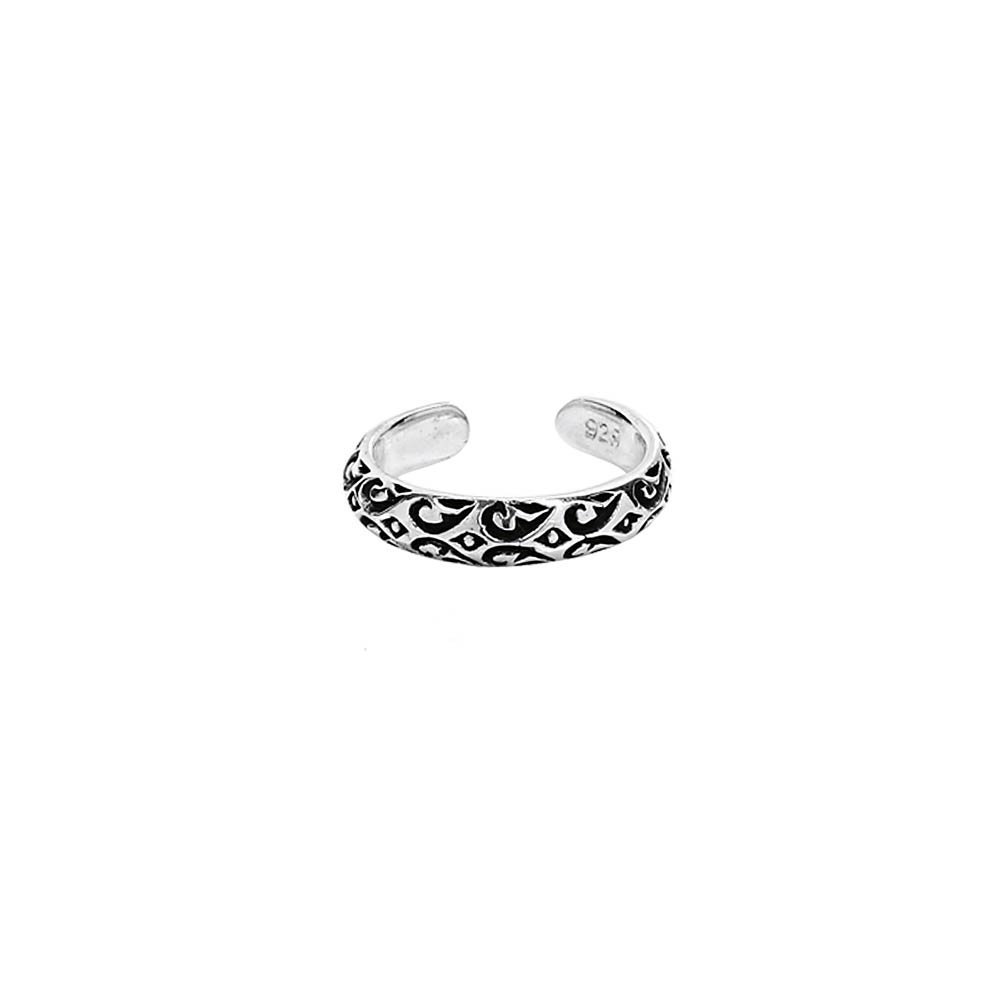 NKlaus 925 STERLING SILVER Celtic Gothic Viking Toe Ring Svala 7206