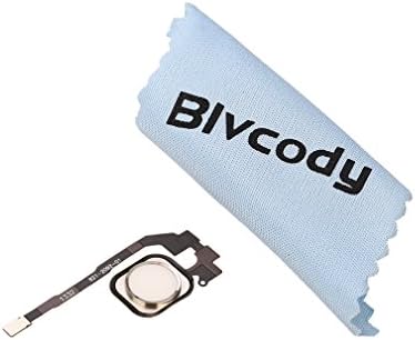 BlvcodyTM Home Button Key Flex Cable Assembly with Rubber Gasket Replacement Part for iphone 5S &amp; SE