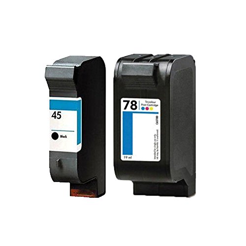 New York TonerTM New Compatible 2 Pack HP 51645 (HP 45) HP C6578DN (HP 78) High Yield Inkjet For HP : DeskJet : 710C | 1000C | 712C | 1100C . -- 1 Black 1 Color