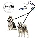 Dual Dog Leash 360° No Tangle Double Handle Leash Dog Walking Training Leash Reflective Adjustable Dog Leash for 2 dogs up to 180 lbs, with waste bag dispenser