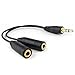 3.5mm Audio Y Splitter Cable for Speaker and Headphones