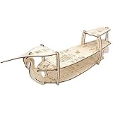 3D RPG Miniatures Ship Wood Laser Cut, 3-Level with 1