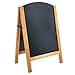 Freestanding A-Frame Chalkboard Display Sign, Double Sided Message Board, 25 x 16 Inch