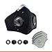 Pollution Mask By Dust Fighters With 3 Six Layered N99 air Filters Included | Sports Mask For Smoke, Gas, Dust, Smog, Pollen, Allergens, Particles And Fresh Air | Protective Outdoor Face Mask For Outd