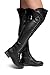 Herstyle Kristrrina Women Military Lace Up Thigh High Combat Boots