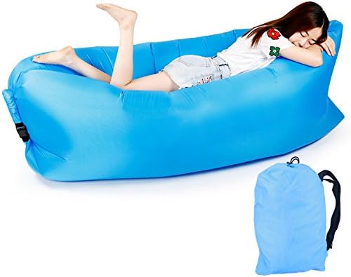 Ucoo Inflatable Lounger Couch with Carry Bag Beach Lounger Air Sofa Inflatable Couch Bed Pool Float for Indoor/Outdoor Hiking Camping,Beach,Park,Backyard Waterproof Durable