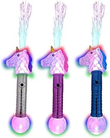 Mazaa Light Up Unicorn Wands Party 3 Pack