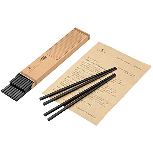 Reusable Chopsticks (8 Pairs) - COZILIFE Premium Quality Fiberglass Chopsticks for Household and Restaurant, 9 1/2 Inches in length, 0.5 Oz in weight each, Kraft Box Package