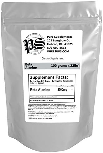 PureSups Beta Alanine - 100 Grams (100 grams)