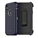 OtterBox Defender Series Screenless Edition Case & Holster for iPhone X/Xs (Renewed) - Stormy Peaks (Agave Green/Maritime Blue)