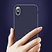 iPhone X Case, iPhone 10 Case, RANVOO Apple iPhone X Premium Flexible Soft Rubber Silicone Scratch Resistant Protective Cover Case for iPhone X Dark Blue