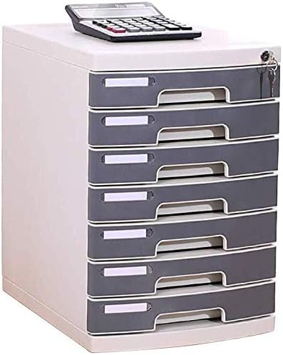 Amazon Com File Cabinet File Cabinet Large Storage Space Friendly Material Safety Belt Lock File Management Drawer Design Tight Seams Plastic Office Supplies Color Grey Kitchen Dining
