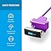 Cablor 2PCS Charger for Fitbit Alta, 30cm Fitbit Alta Replacement USB Charging Cable for Fibit Alta Band Wireless, Quality Power Charging Cord - Purple (No Reset Button)