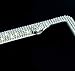 Handcrafted Bling License Plate Frames for Women, Men | 2 Pack Bedazzled Cover with Glittery Screw Caps | Stainless Steel Diamond Rhinestone License Plate Frame/Cover | Giftbox Included (White)