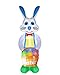 iGeeKid 12 Ft Tall Easter Bunny Inflatables Easter Outdoor Decorations Blow Up LED Lighted Easter Bunny with Eggs and Basket Easter Airblown Decoration Indoor Outdoor Holiday Yard Lawn Decor