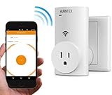 AVANTEK WiFi Remote Control Outlet Switch Electrical Wireless Smart Plug for Lights and Home Appliances Automation with Timer and Energy Management