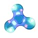 Hand Spinner LED Light Bluetooth Speaker Anti-Stress Fidget Hand Tri Spinner EDC Gyro Toy (Blue)