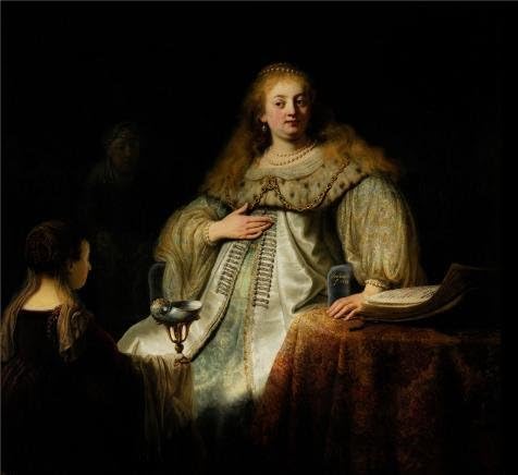 'Judith At Banquet Of Holofernes, 1634 By Rembrandt Van Rijn' Oil Painting, 18x20 Inch / 46x50 Cm ,printed On High Quality Polyster Canvas ,this Imitations Art DecorativePrints On Canvas Is Perfectly Suitalbe For Garage Decor And Home Decoration And Gifts
