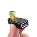 Cable Matters 2-Pack 90 Degree Right Angle USB Adapter Gender Changer