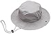 Summer Outdoor Boonie Hunting Fishing Safari Bucket Sun Hat with adjustable strap(Grey,LXL)
