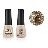 Elite99 Nail Polish Soak-Off UV LED Gel Polish Nail Art Manicure Lacquer 7ml Glitter Tan