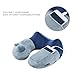 BestMaxs Neck Pillow for Airplane Travel Inflatable Head Rest Support Train Plane Pillow for Adults Car Traveling Soft Sleeping Comfortable Velvet Cover Washable