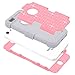 iPhone 5C Case, 3in1 Anti Slip IPhone 5C Case Hybrid with Soft Flexible Inner Silicone Skin Protective Case Cover for Apple iPhone 5C(Grey+Pink)