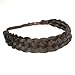 DIGUAN 5 Strands Synthetic Hair Braided Headband Classic Chunky Wide Plaited Braids Elastic Stretch Hairpiece Women Girl Beauty accessory, 56g (#Copper Brown)