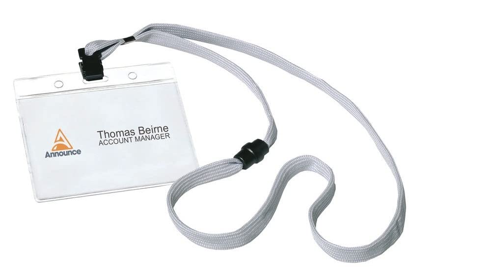 Announce Name Badge/Textile Necklace (Pack of 10)