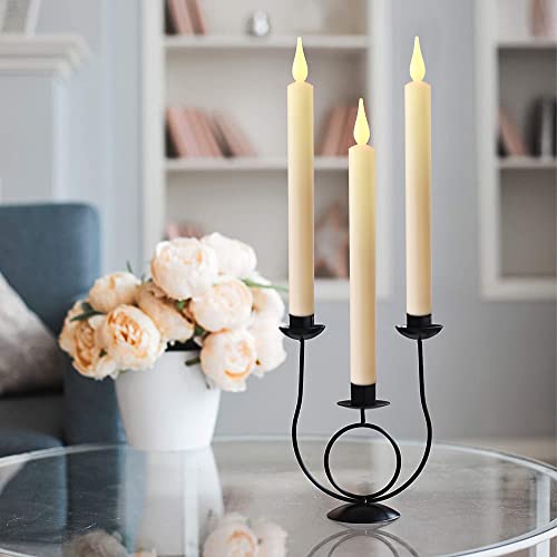 Candle Sticks Battery Operated with Remote 9 Pack Ivory, Floating