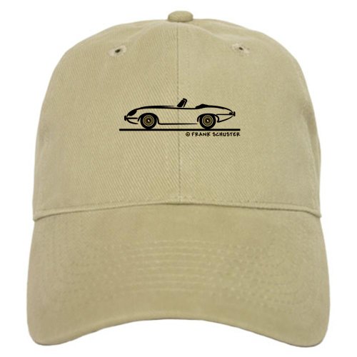 CafePress - Jaguar E-Type Roadster Cap - Baseball Cap with Adjustable Closure, Unique Printed Baseball Hat
